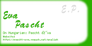 eva pascht business card